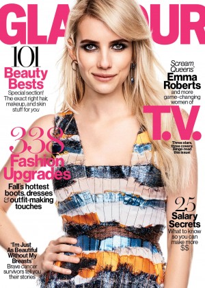 Emma Roberts - Glamour US Magazine (October 2015)