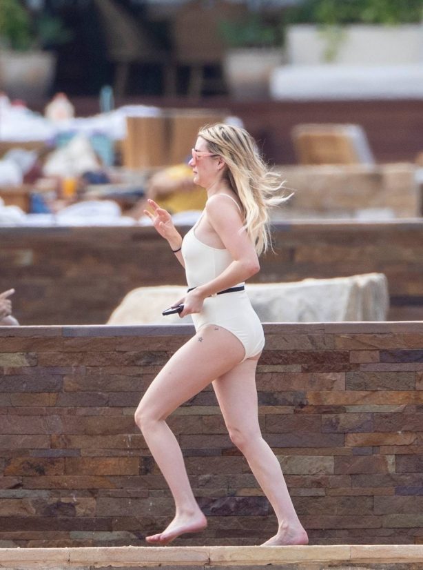 Emma Roberts - In a bikini with Beau Cody John on beach in Los Cabos