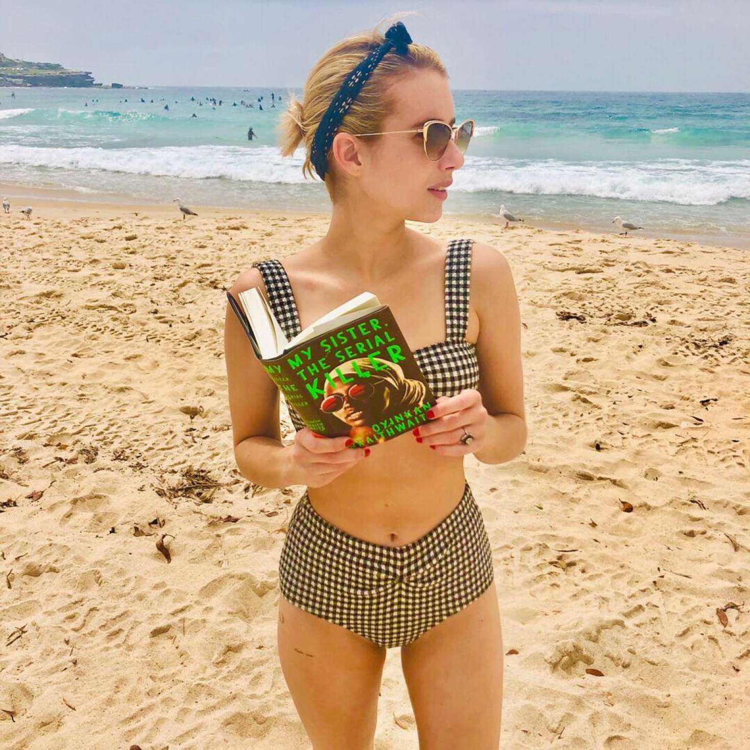 Emma Roberts in Bikini at a Beach: Instagram Pics.