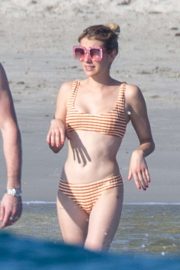 Emma Roberts in Bikini on a beach in Punta Mita
