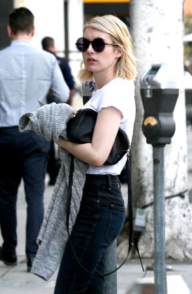 Emma Roberts in Jeans out in LA
