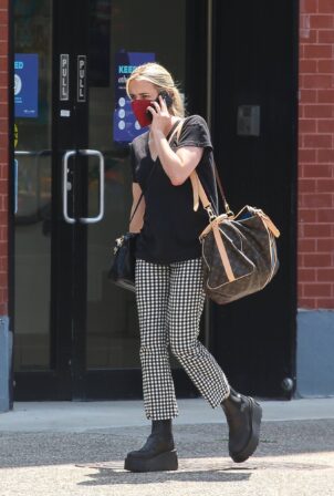 Emma Roberts - Is pictured stepping out in New York