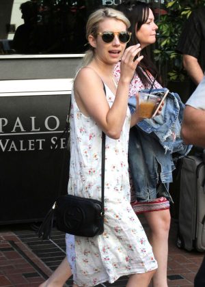 Emma Roberts Leaving Her Hotel in San Diego