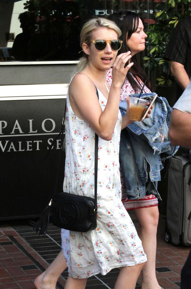 Emma Roberts Leaving Her Hotel in San Diego