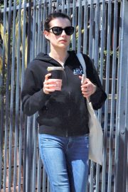 Emma Roberts - Out for a coffee in Los Angeles