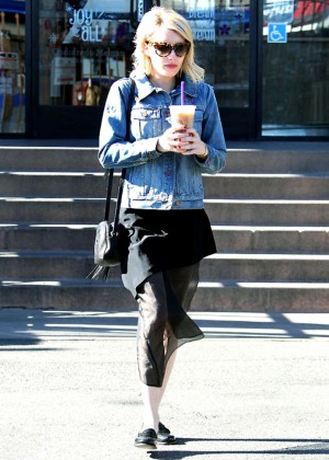 Emma Roberts - Out for coffee in West Hollywood