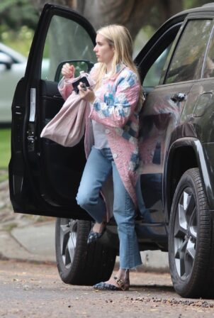 Emma Roberts - Seen running errands in West Hollywood