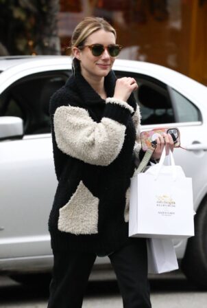 Emma Roberts - Shopping around Melrose Place in Los Angeles