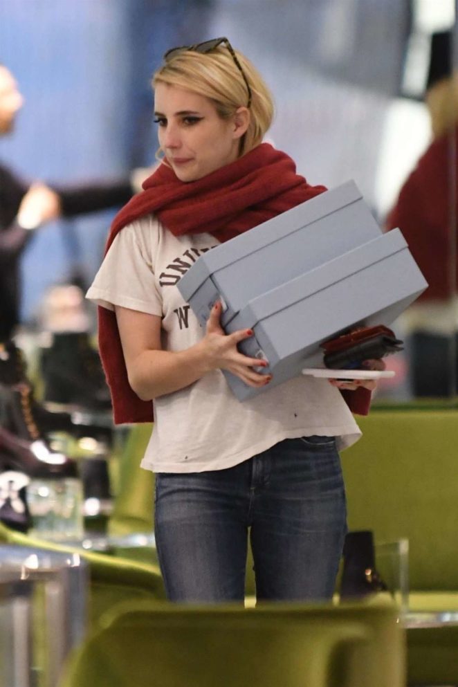 Emma Roberts - Shopping at Prada in Beverly Hills