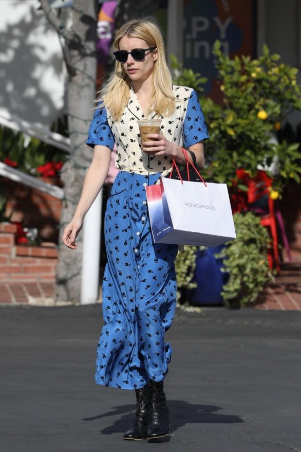 Emma Roberts - Spotted outside Fred Segal in West Hollywood
