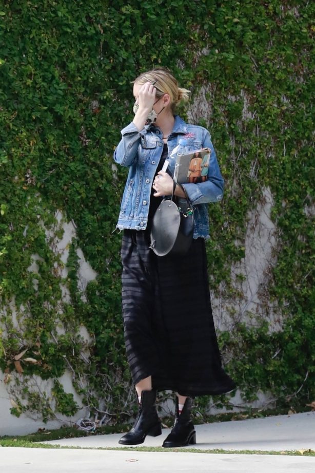 Emma Roberts - Visiting a friend in Beverly Hills