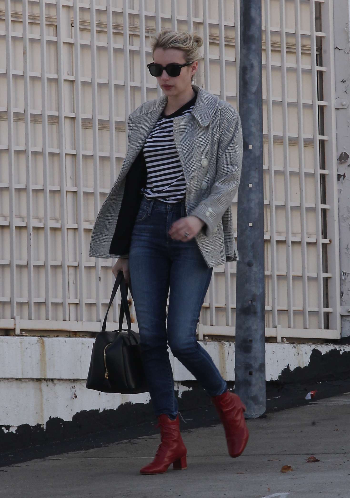 Emma Roberts - Wearing Red Shoes and Jeans out in Beverly Hills