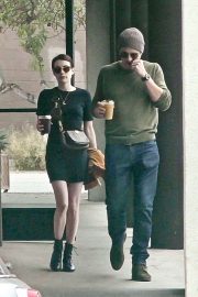 Emma Roberts with her boyfriend out for lunch in Los Angeles