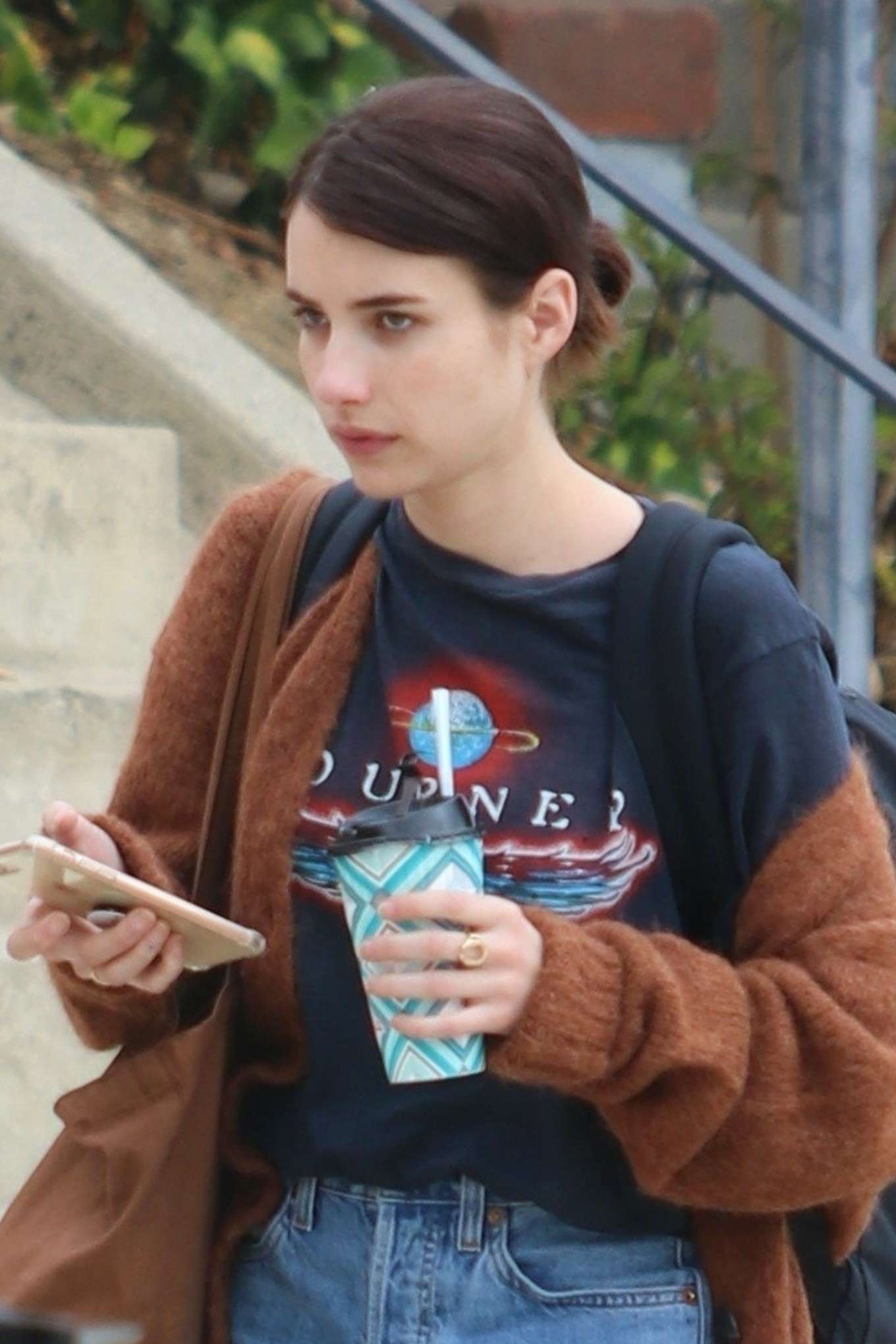 Emma Roberts - Without Makeup out in LA. 