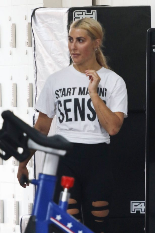 Emma Slater - Doing a workout in Los Angeles