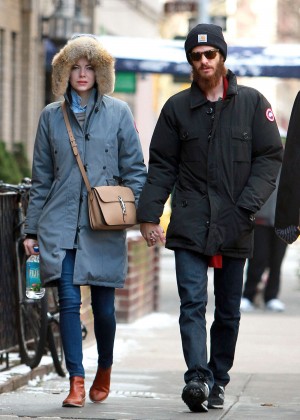 Emma Stone and Andrew Garfield - Out and about in NYC