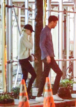 Emma Stone and Dave McCary out to celebrate her 29th birthday in NYC