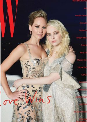 Emma Stone and Jennifer Lawrence - W Magazine (January 2018)