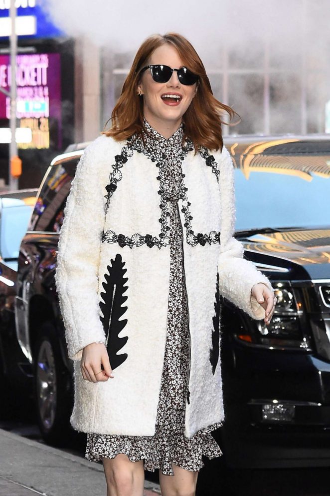 Emma Stone - Arrives at 'Good Morning America' in New York