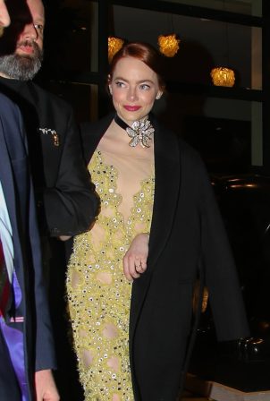Emma Stone - Arriving at Fox Searchlight's Poor Things movie premiere After party