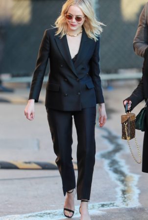 Emma Stone - Arriving for an appearance on Jimmy Kimmel Live in Hollywood