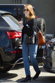 Emma Stone at a gym in Los Angeles