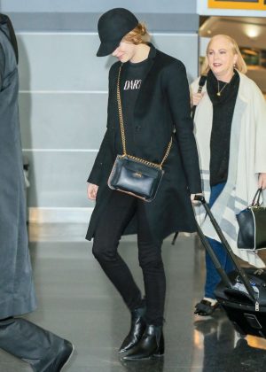 Emma Stone at JFK Airport in New York