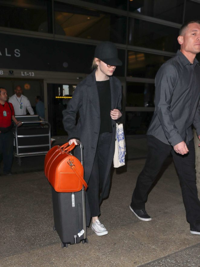Emma Stone at LAX International Airport in Los Angeles