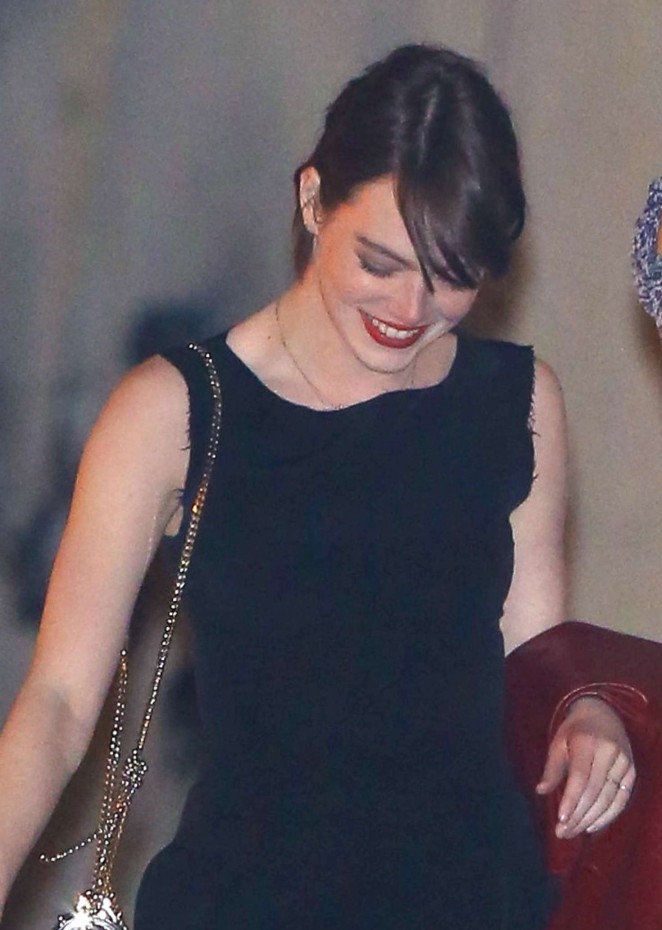 Emma Stone at the Adele Concert in Los Angeles