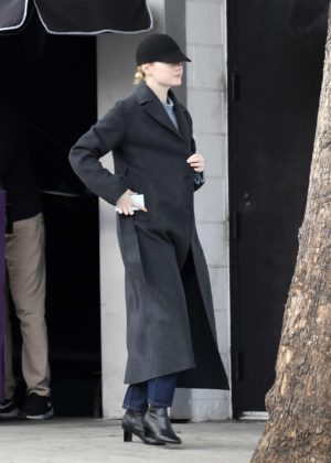 Emma Stone - Heading into a hotel in LA