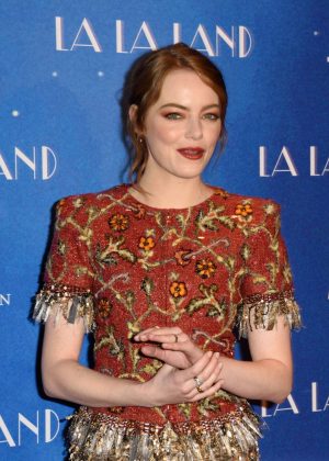 Emma Stone - 'La La Land' Premiere in Paris