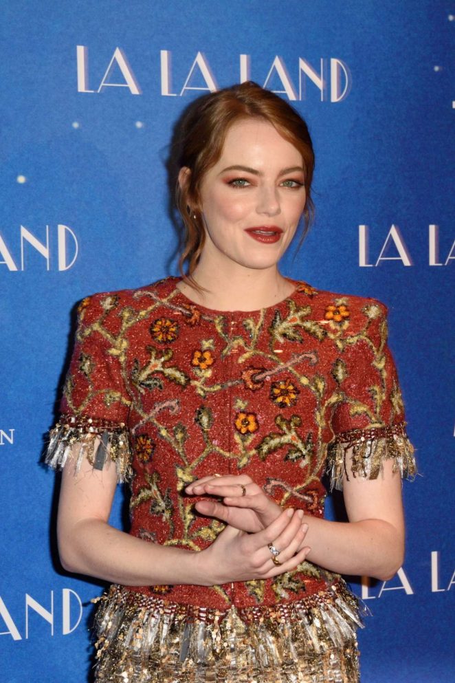 Emma Stone - 'La La Land' Premiere in Paris