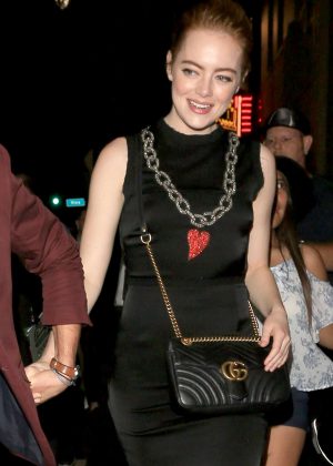 Emma Stone Leaving 33 Taps Bar in Hollywood