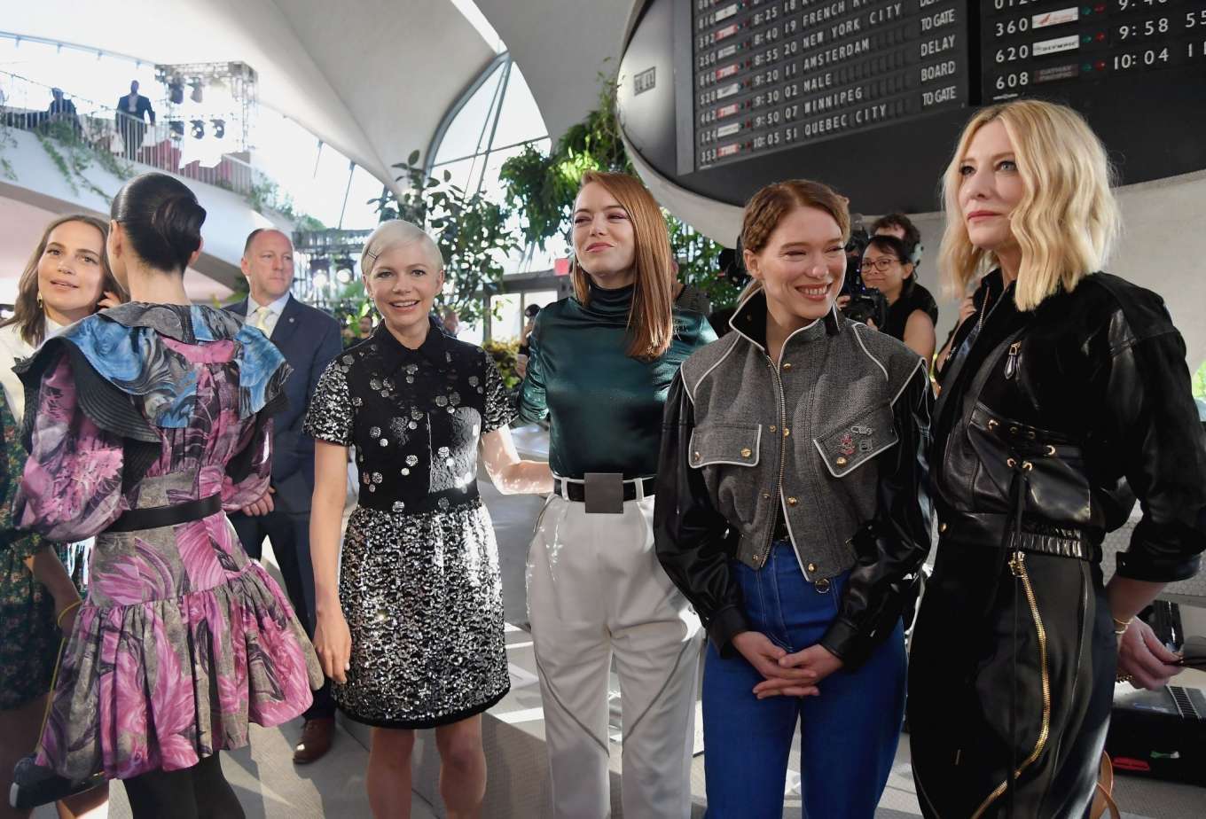 Emma Stone: Louis Vuitton Cruise 2020 Fashion Show at JFK Airport -14 | GotCeleb