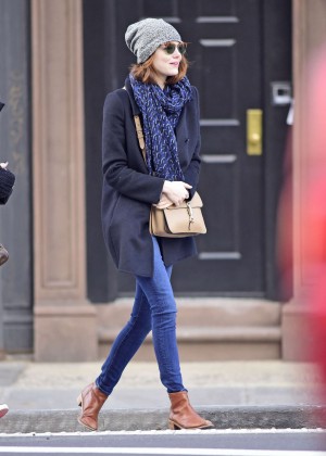 Emma Stone in Tight Jeans Out in New York City