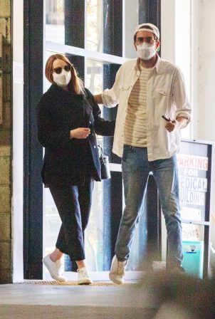 Emma Stone - With Dave McCary out in Los Angeles