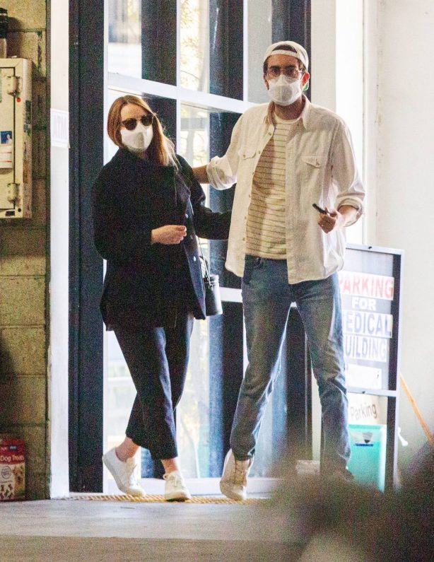 Emma Stone - With Dave McCary out in Los Angeles