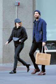 Emma Stone with her boyfriend Dave McCary in New York