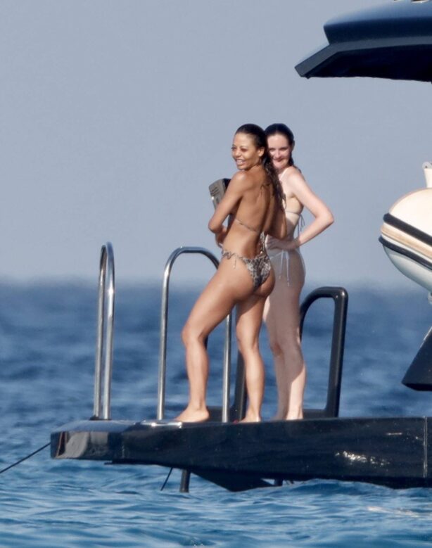 Emma Thynn - With Viscountess Weymouth on a luxury yacht in St Tropez