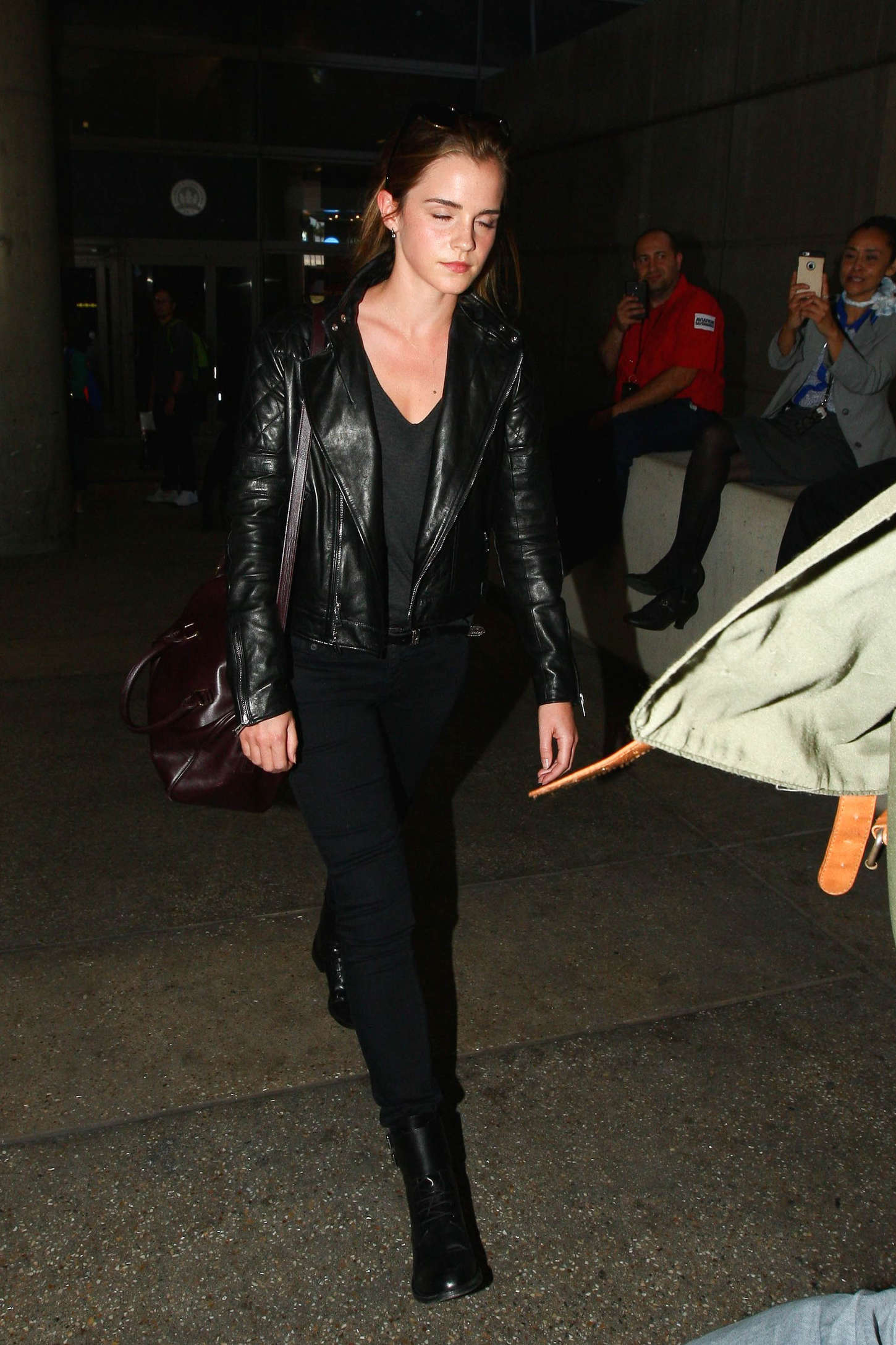 Emma Watson in Tight Jeans at LAX -07 | GotCeleb