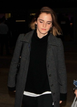 Emma Watson at Los Angeles International Airport