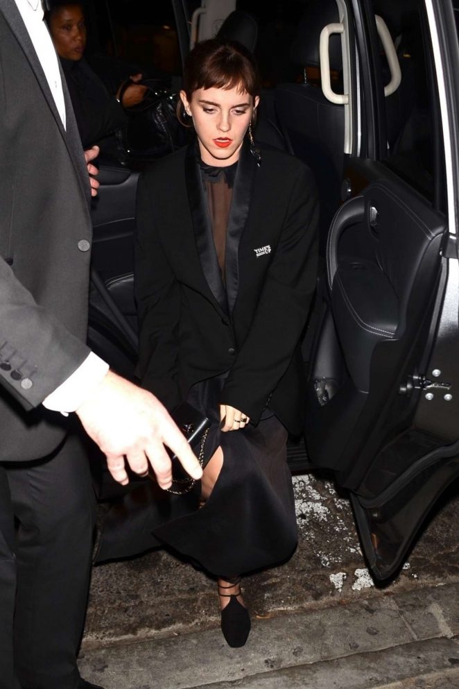 Emma Watson at Poppy for a Golden Globes After Party in LA