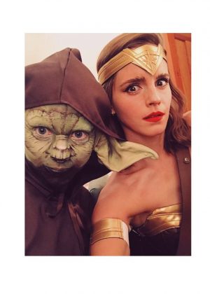 Emma Watson Dressed as Wonder Woman - Instagram