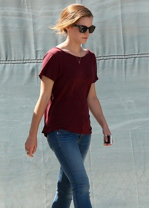 Emma Watson - Filming 'The Circle' Movie Set in Pasadena