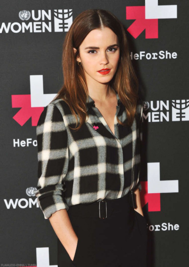 Emma Watson - HeForShe Campaign on Facebook in London