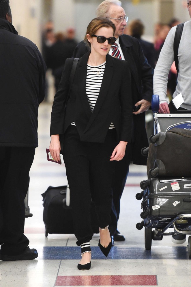 Emma Watson - JFK airport in NYC