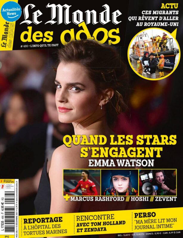 Emma Watson - Le Monde des Ados (December 2021)