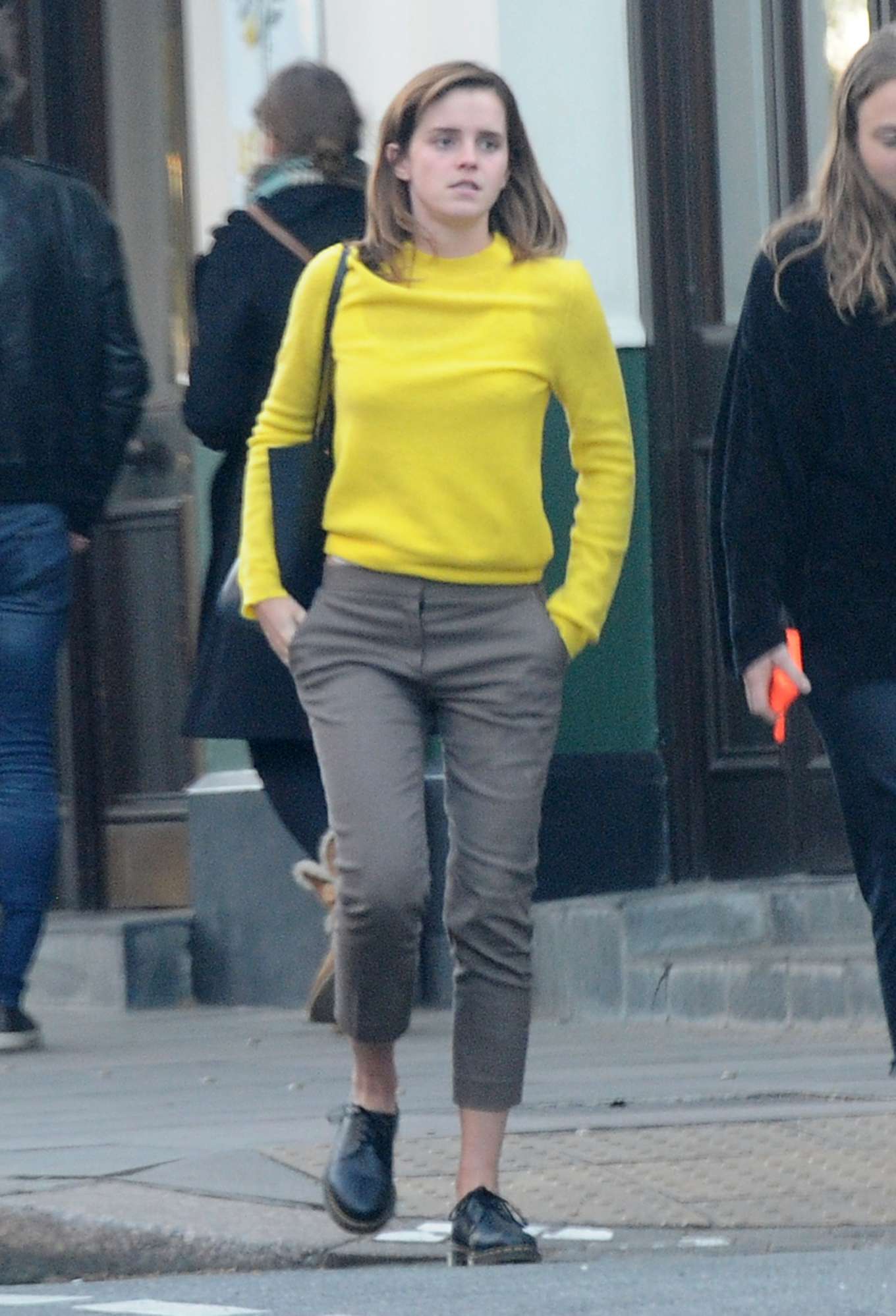 Emma Watson – Leaving Lemonia Greek Restaurant in Primrose Hill – GotCeleb