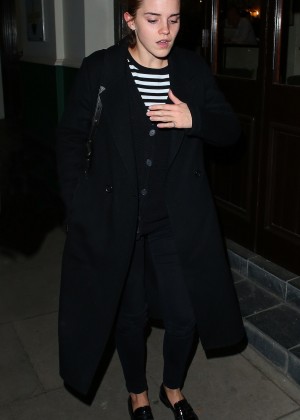 Emma Watson - Leaving Lemonia Restaurant in London