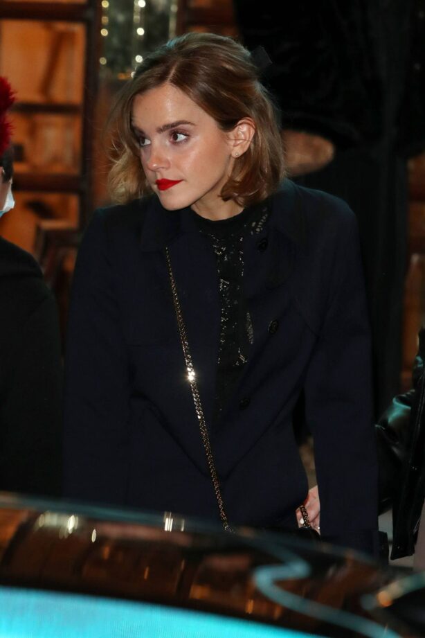 Emma Watson - Leaving the 'An Audience with Adele' recording at The London Palladium